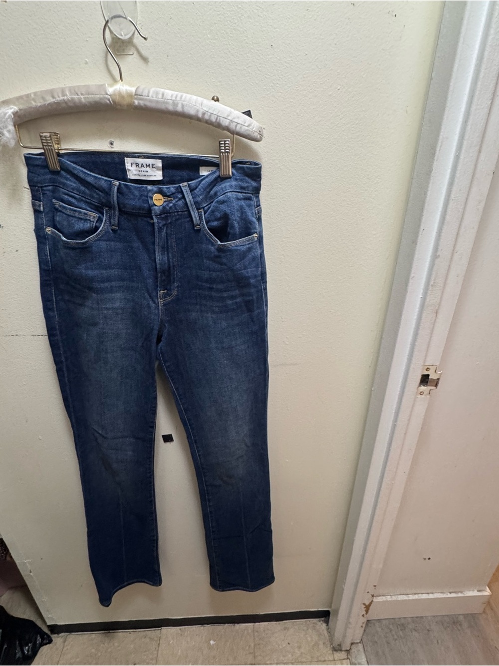 Frame Denim Dark Blue Le mini boot size 27